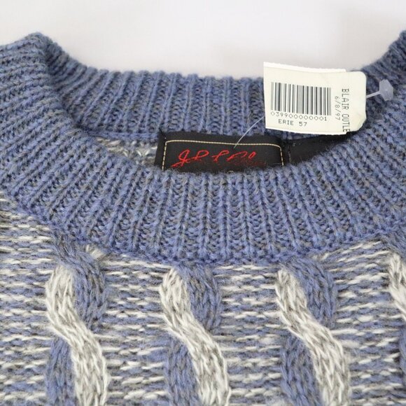 Vintage Sweater Mens XL 90s Knit Cable Knit Cosby Grunge Skate Grandpa Y2K Korea - Picture 2 of 6